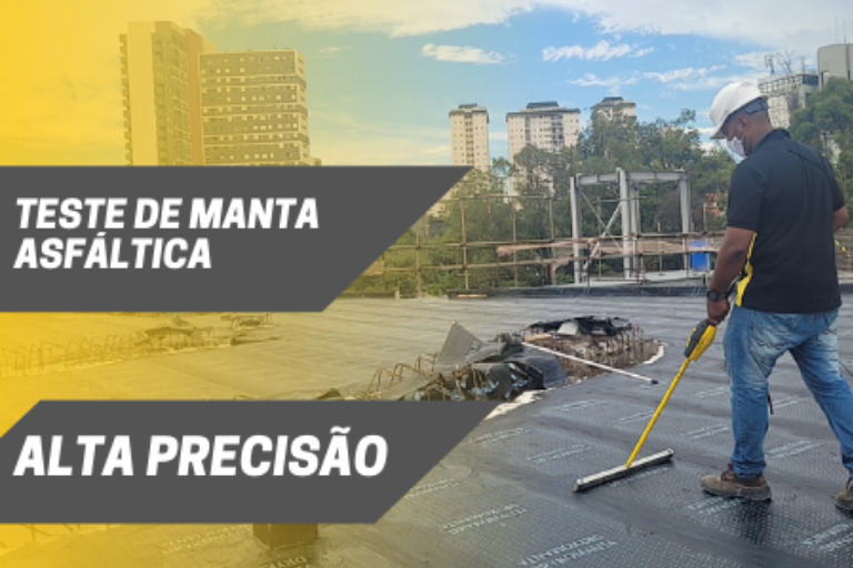 Em apenas 40 minutos é possível testar toda a área impermeabilizada com 100% de eficiência e confiabilidade.