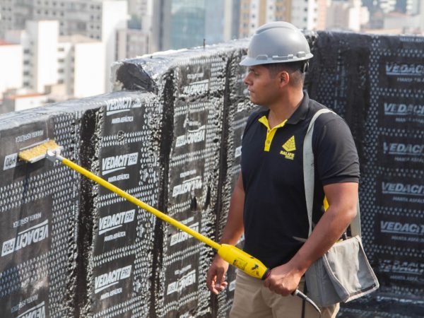 teste de estanqueidade em manta asfáltica na construção civil